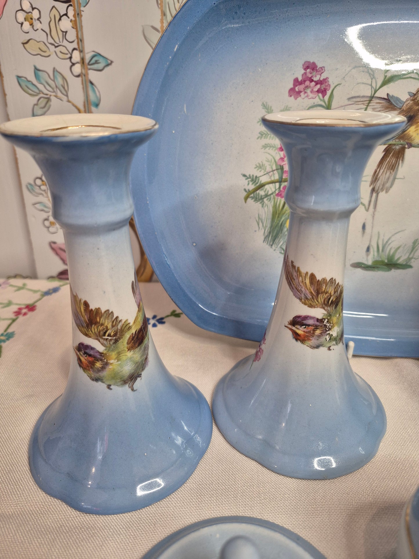An Antique Vanity Set by Newport Pottery c1910s-1920s