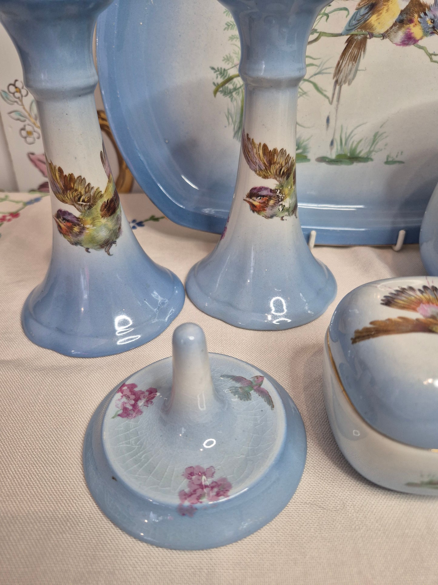 An Antique Vanity Set by Newport Pottery c1910s-1920s