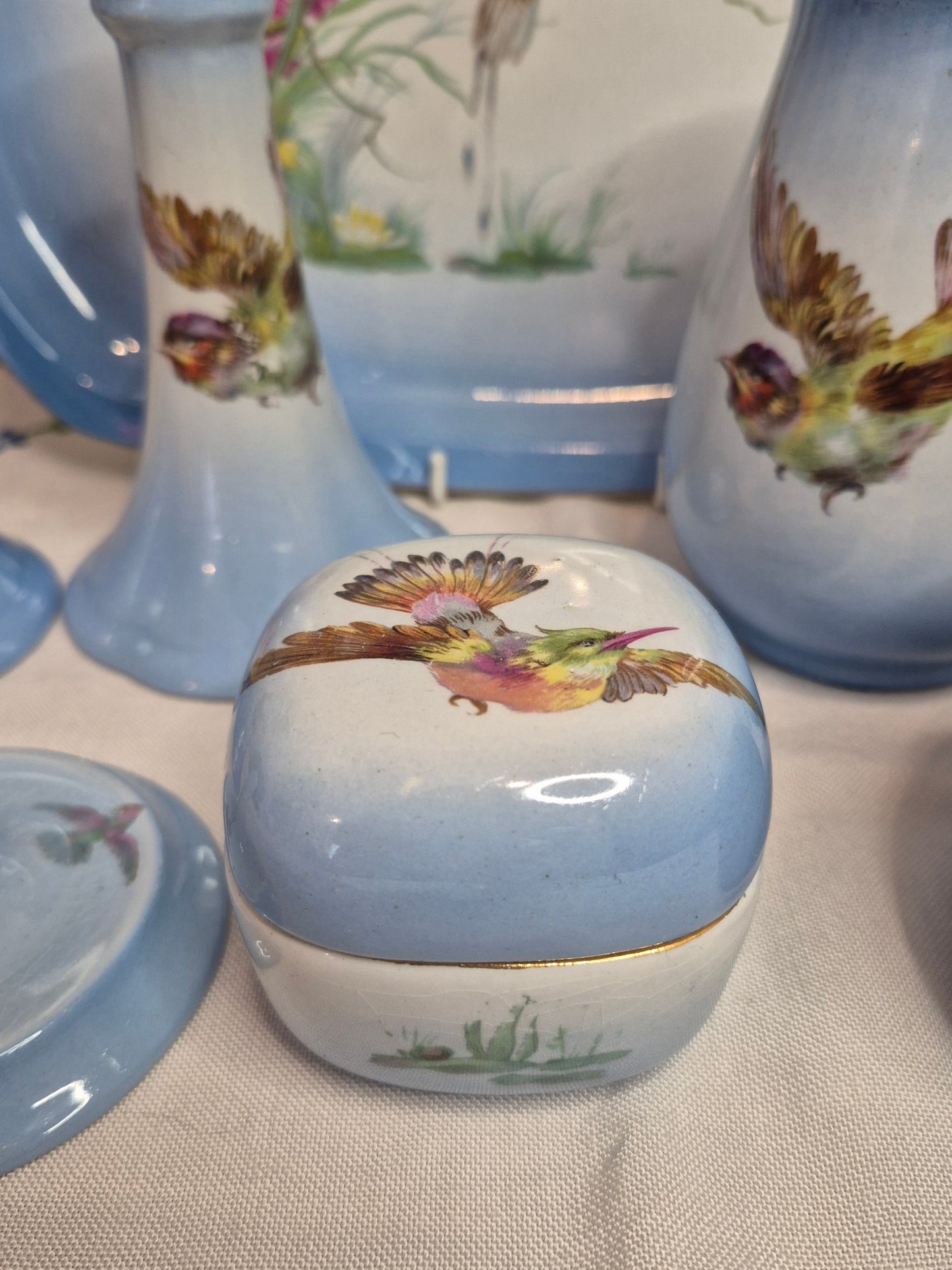 An Antique Vanity Set by Newport Pottery c1910s-1920s