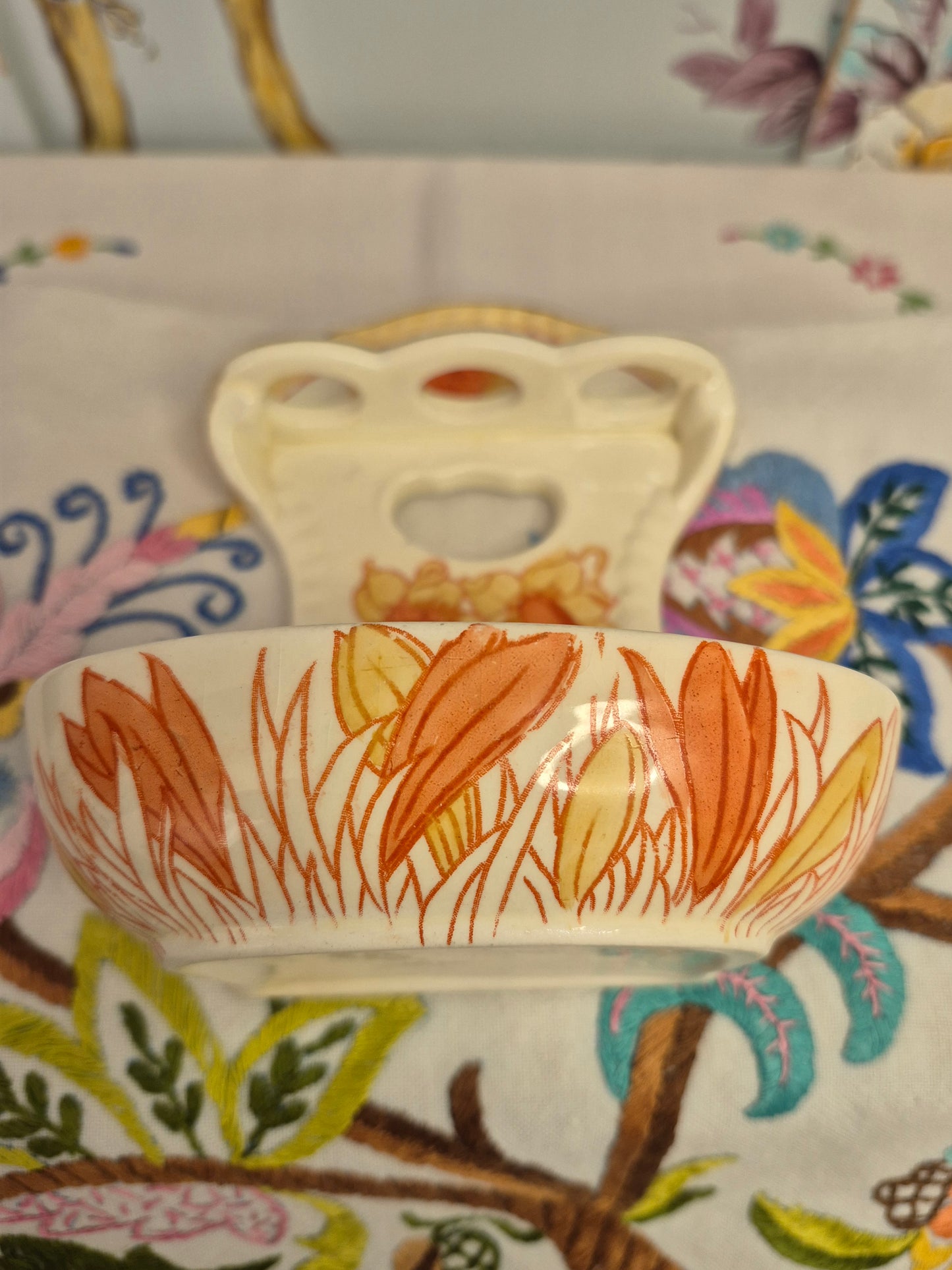 A Victorian Toothbrush Holder by Powell, Bishop and Stonier