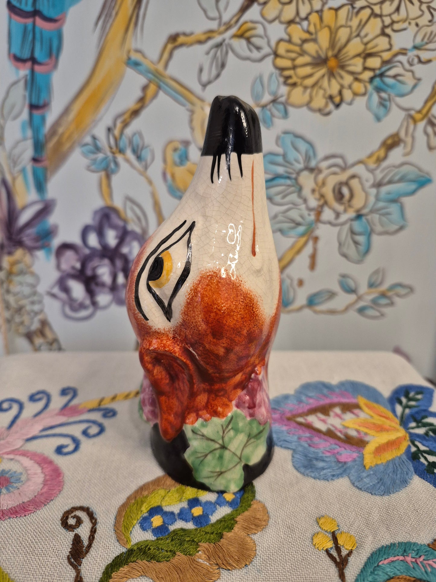 Antique Staffordshire Fox Head Stirrup Cup