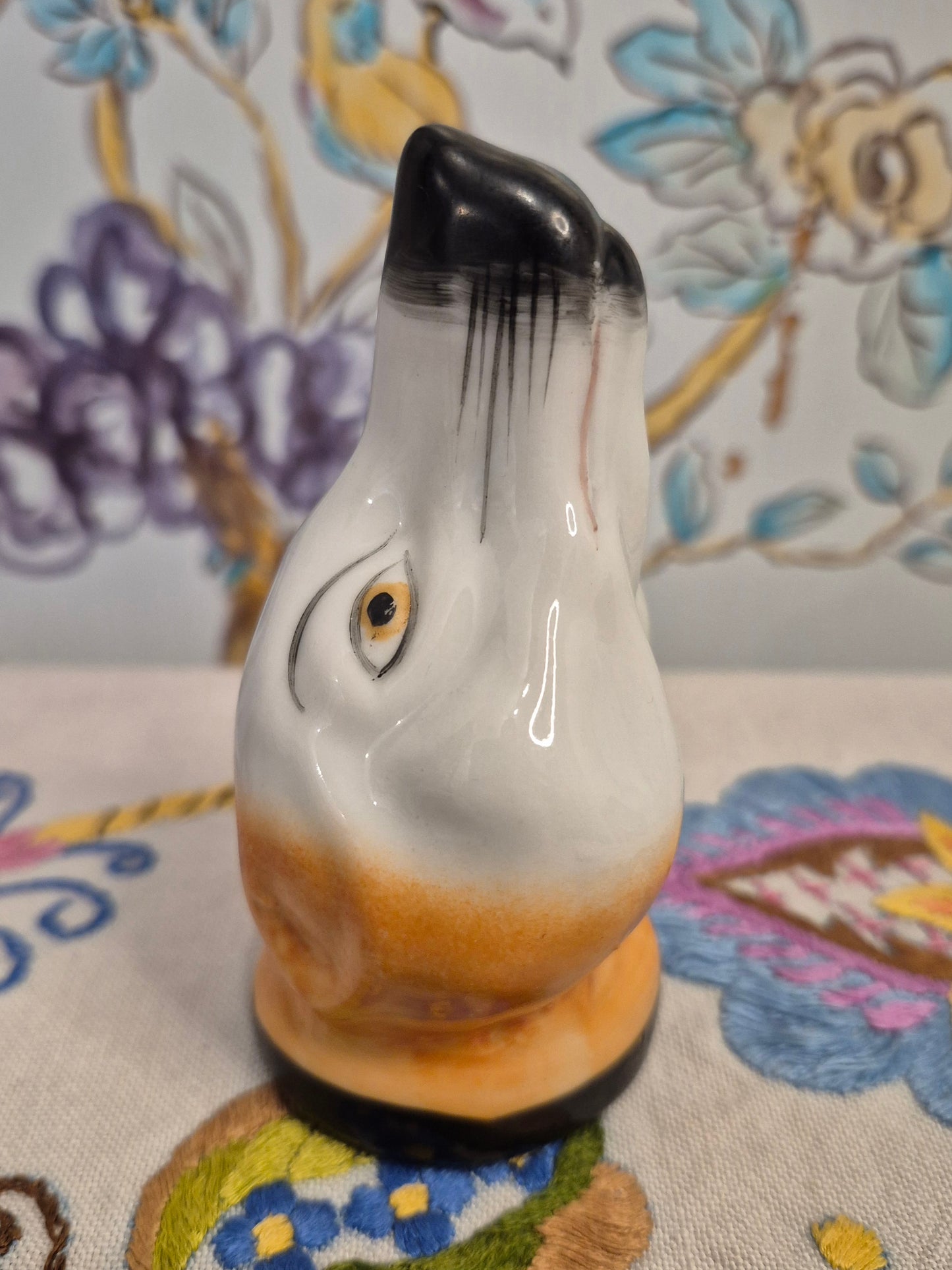 Antique Staffordshire Fox Head Stirrup Cup