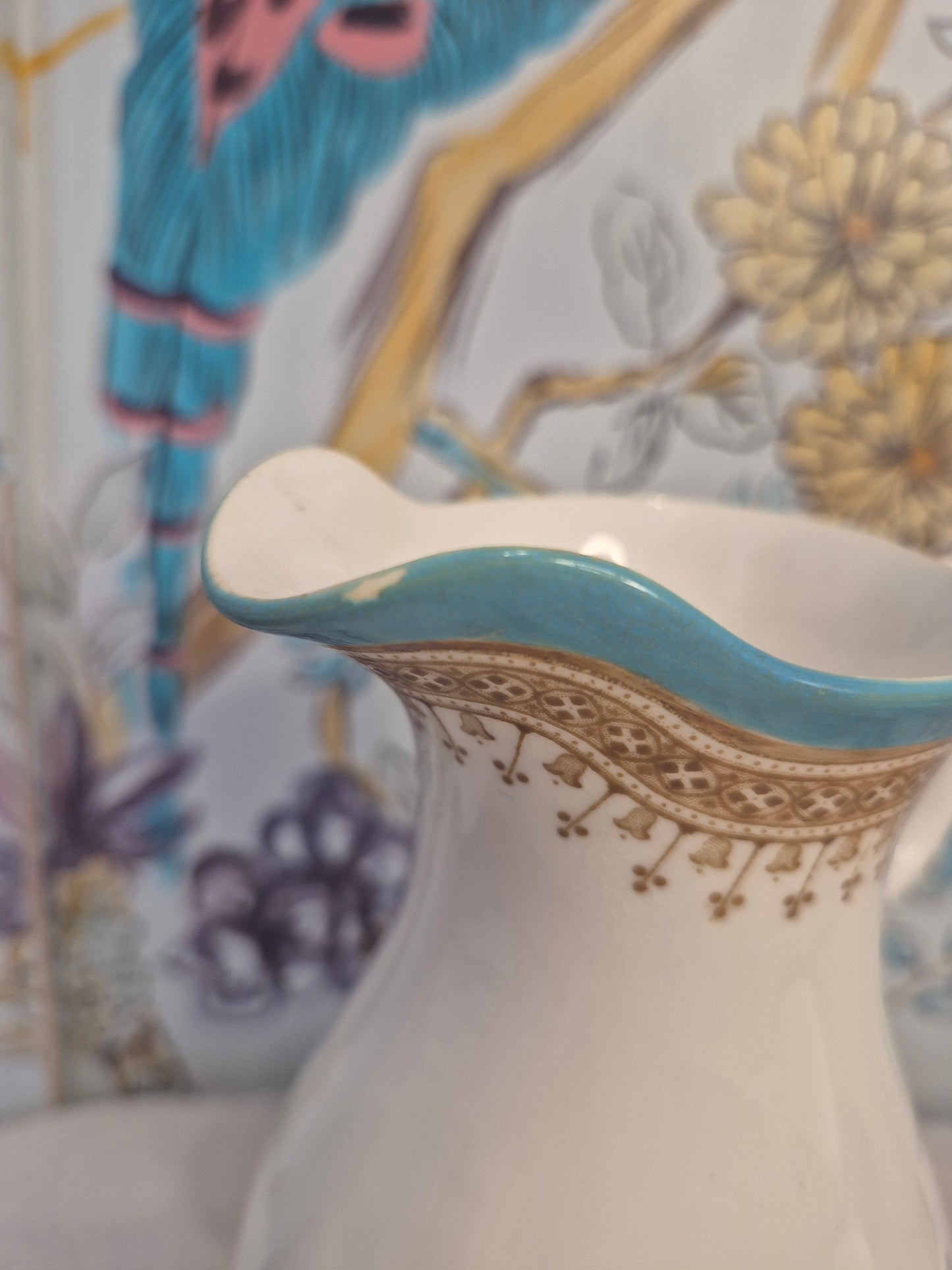 Antique Royal Worcester Cream Jug and Sugar Bowl c1877