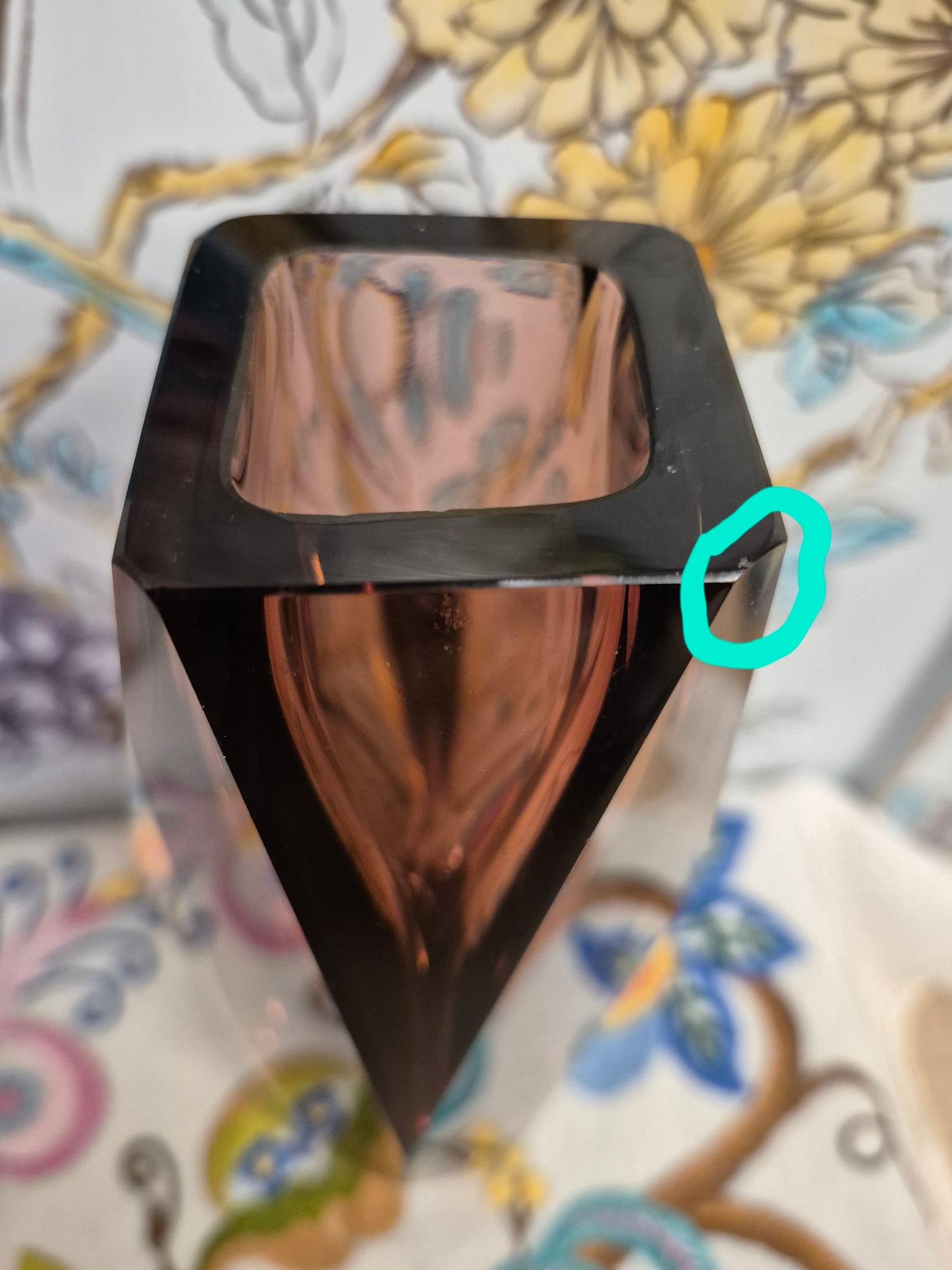 A Murano Sommerso Vase Designed by Flavio Poli