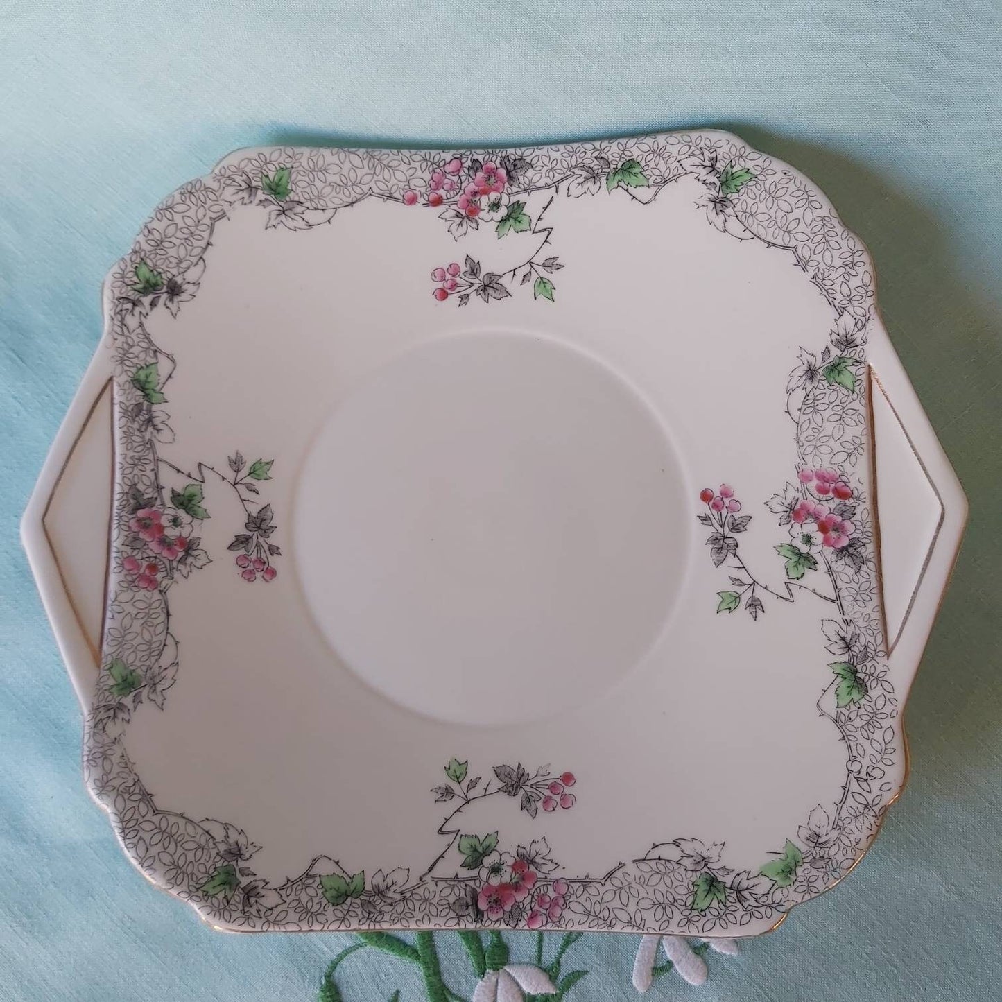 A 1930s Shelley Porcelain Cake Plate.