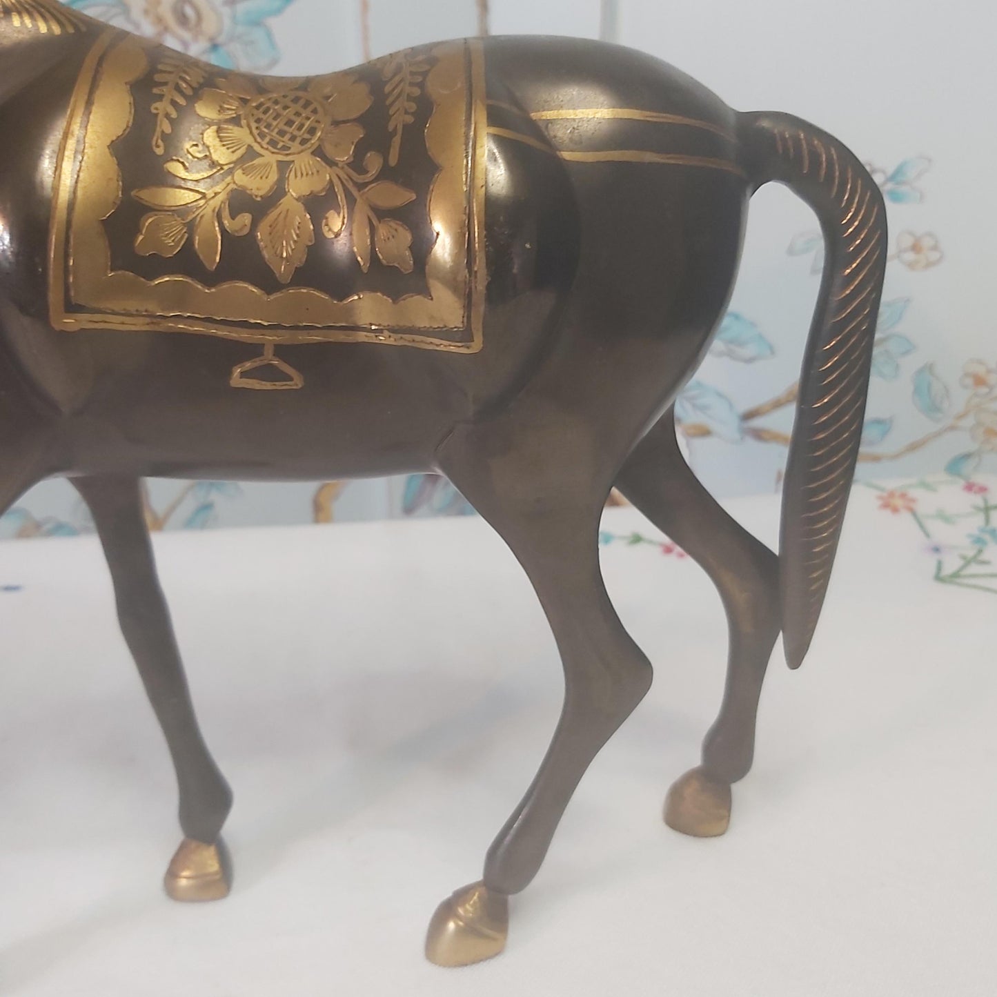 A Cast Bronze Figure of a Horse