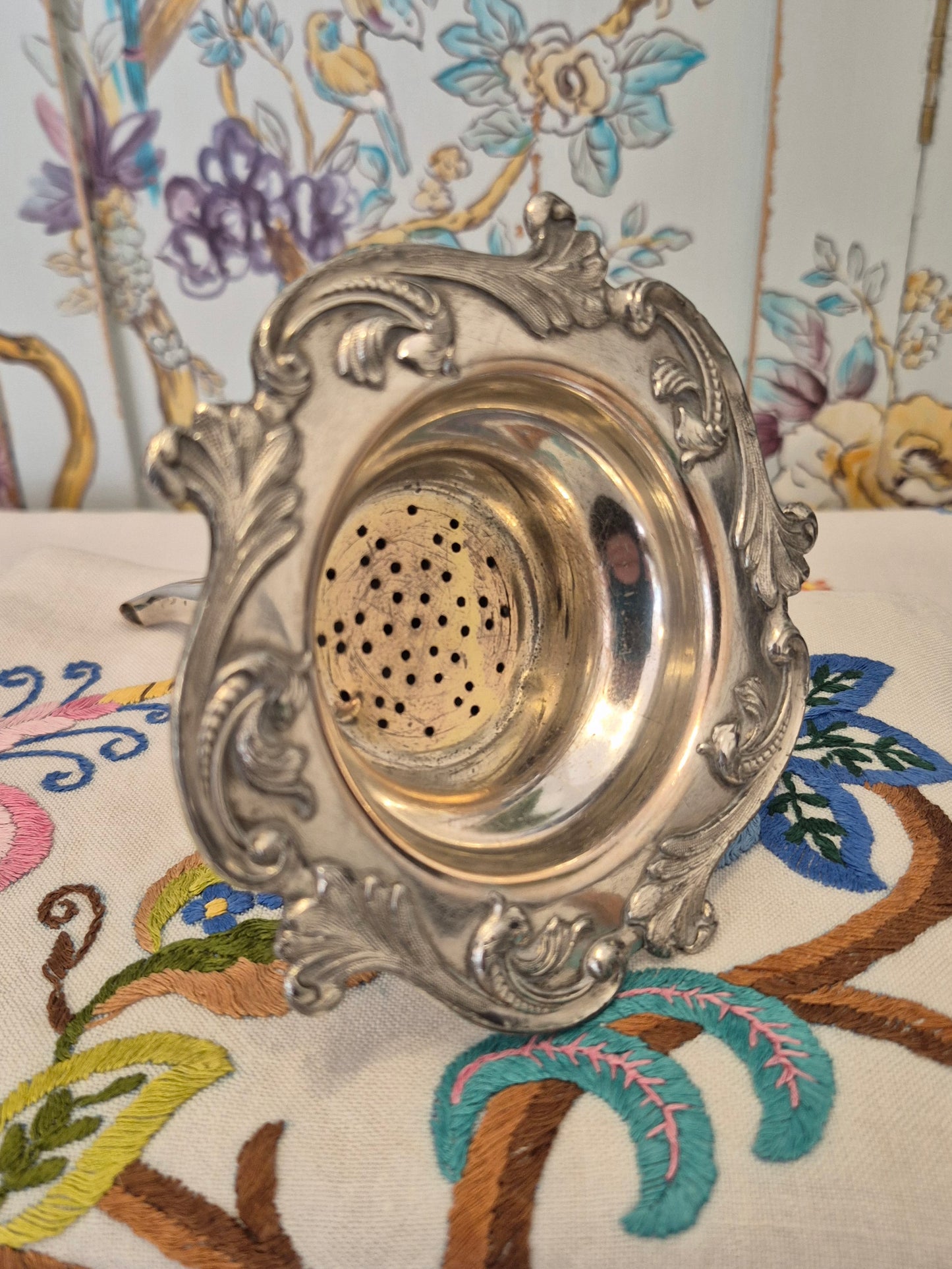 An Antique Georgian Sheffield Plate Wine Funnel