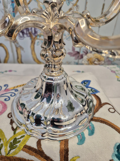 A Vintage Silver Plated Five Arm Candelabra