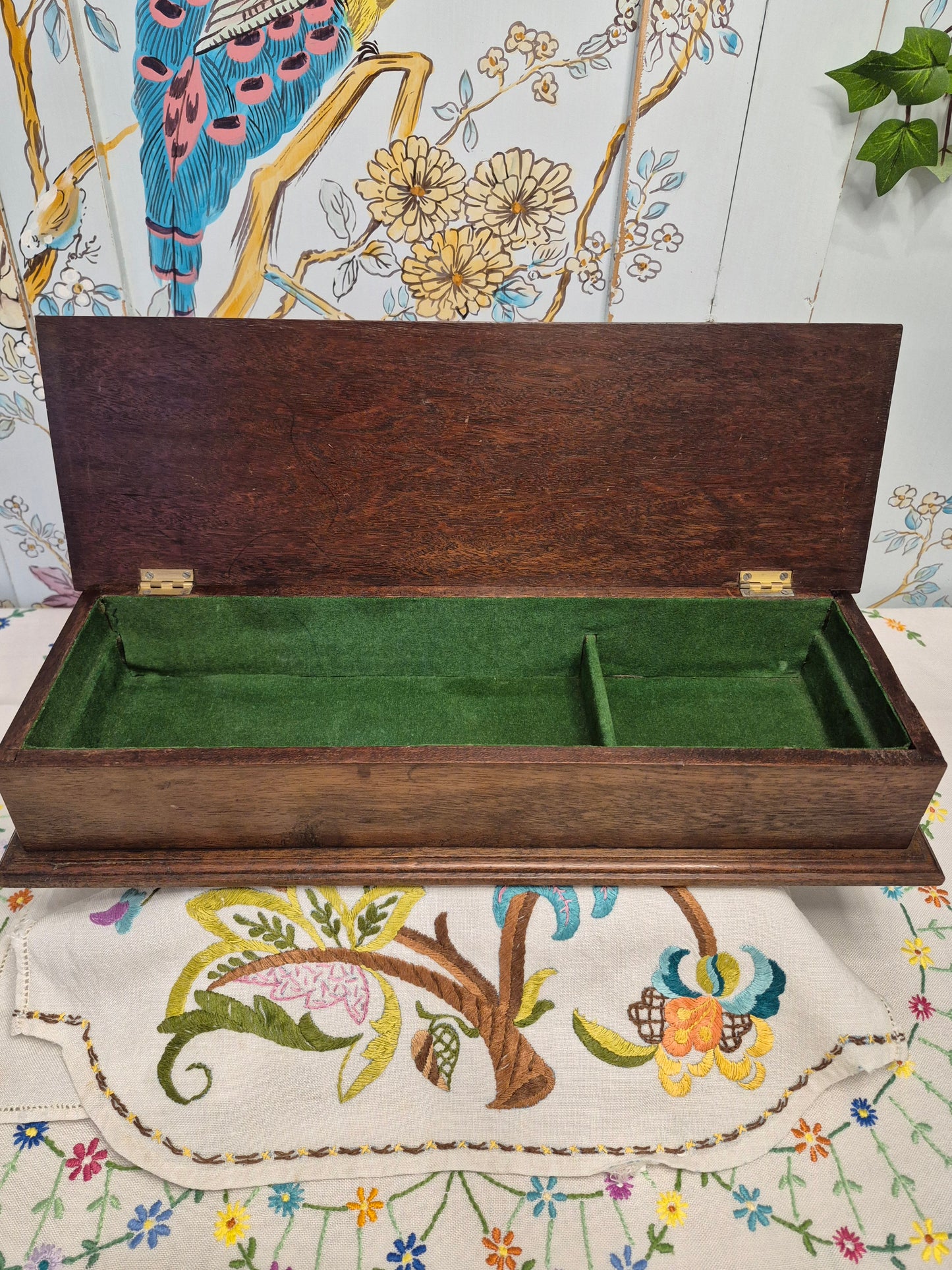 Antique Carved Wooden Box