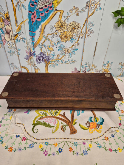 Antique Carved Wooden Box