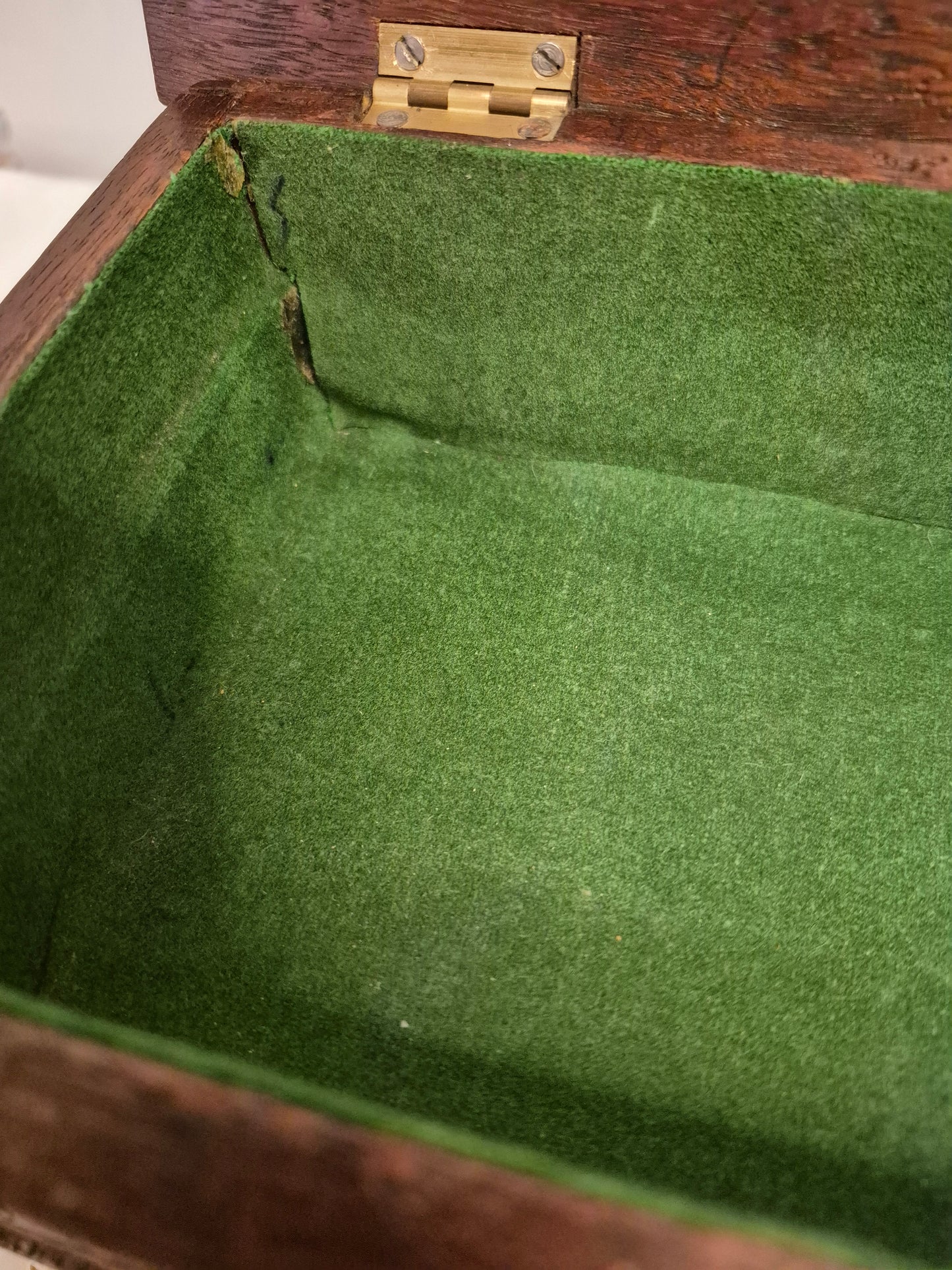 Antique Carved Wooden Box