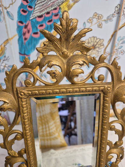 Art Nouveau Ormolu Easel Mirror