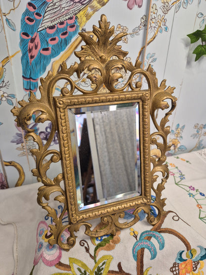 Art Nouveau Ormolu Easel Mirror