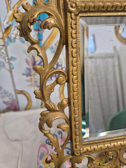 Art Nouveau Ormolu Easel Mirror