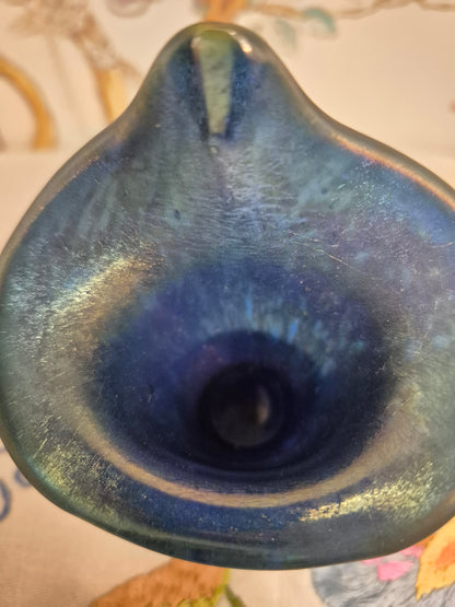 Okra Glass Jack in the Pulpit Vase c1980s