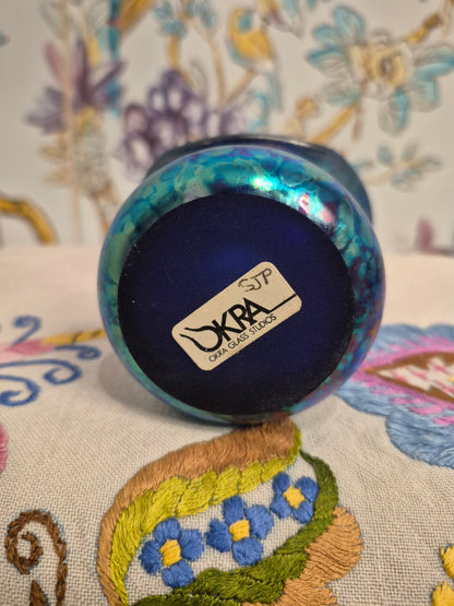 Okra Glass Jack in the Pulpit Vase c1980s