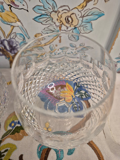 Pair of Waterford Colleen Pattern Brandy Glasses