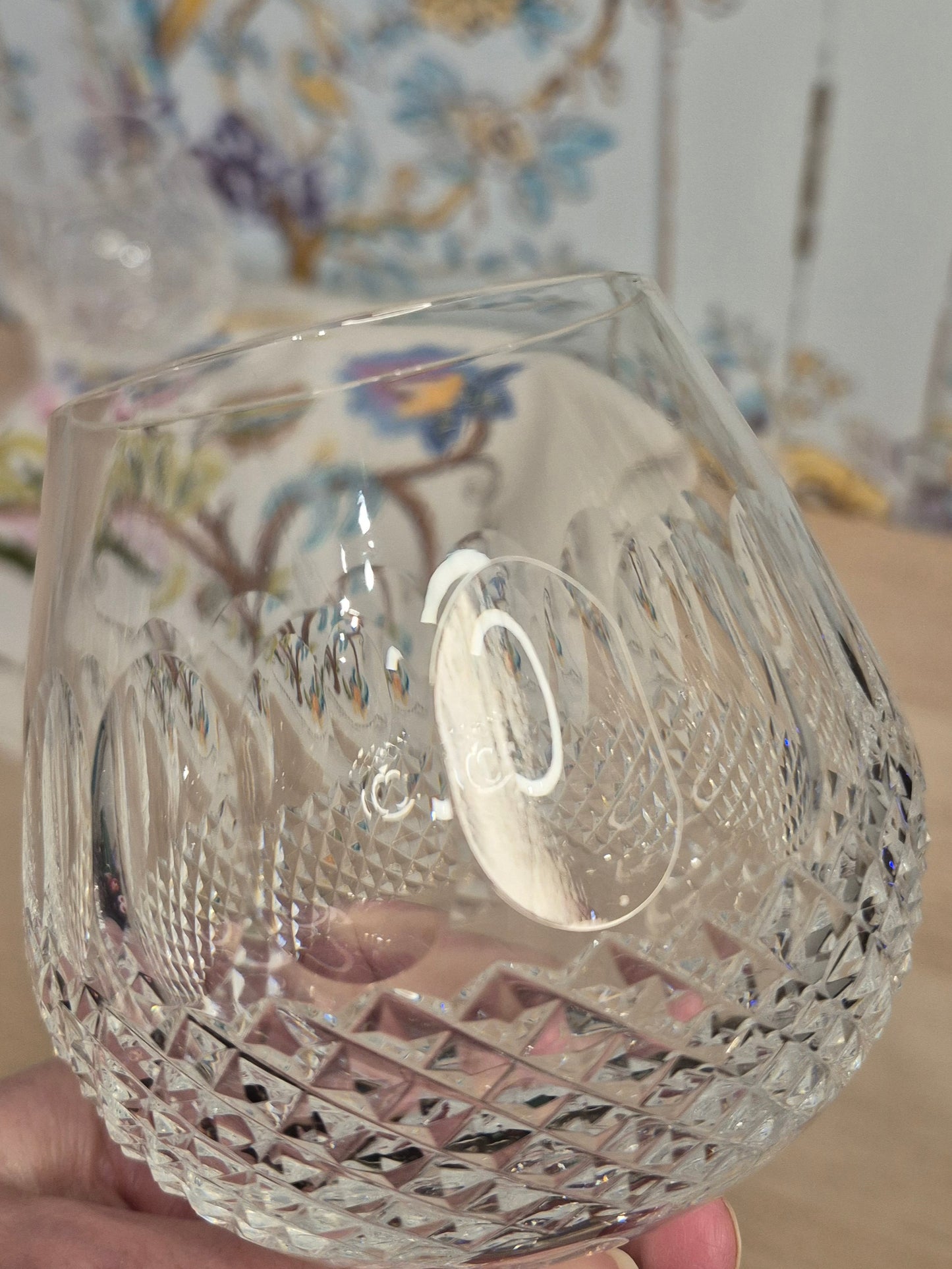 Pair of Waterford Colleen Pattern Brandy Glasses