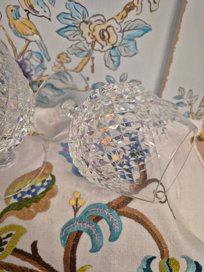 Pair of Waterford Alana Pattern Brandy Glasses