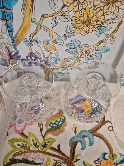 Pair of Waterford Alana Pattern Brandy Glasses