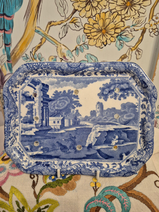 Antique Spode's Italian Pattern Drainer c1918