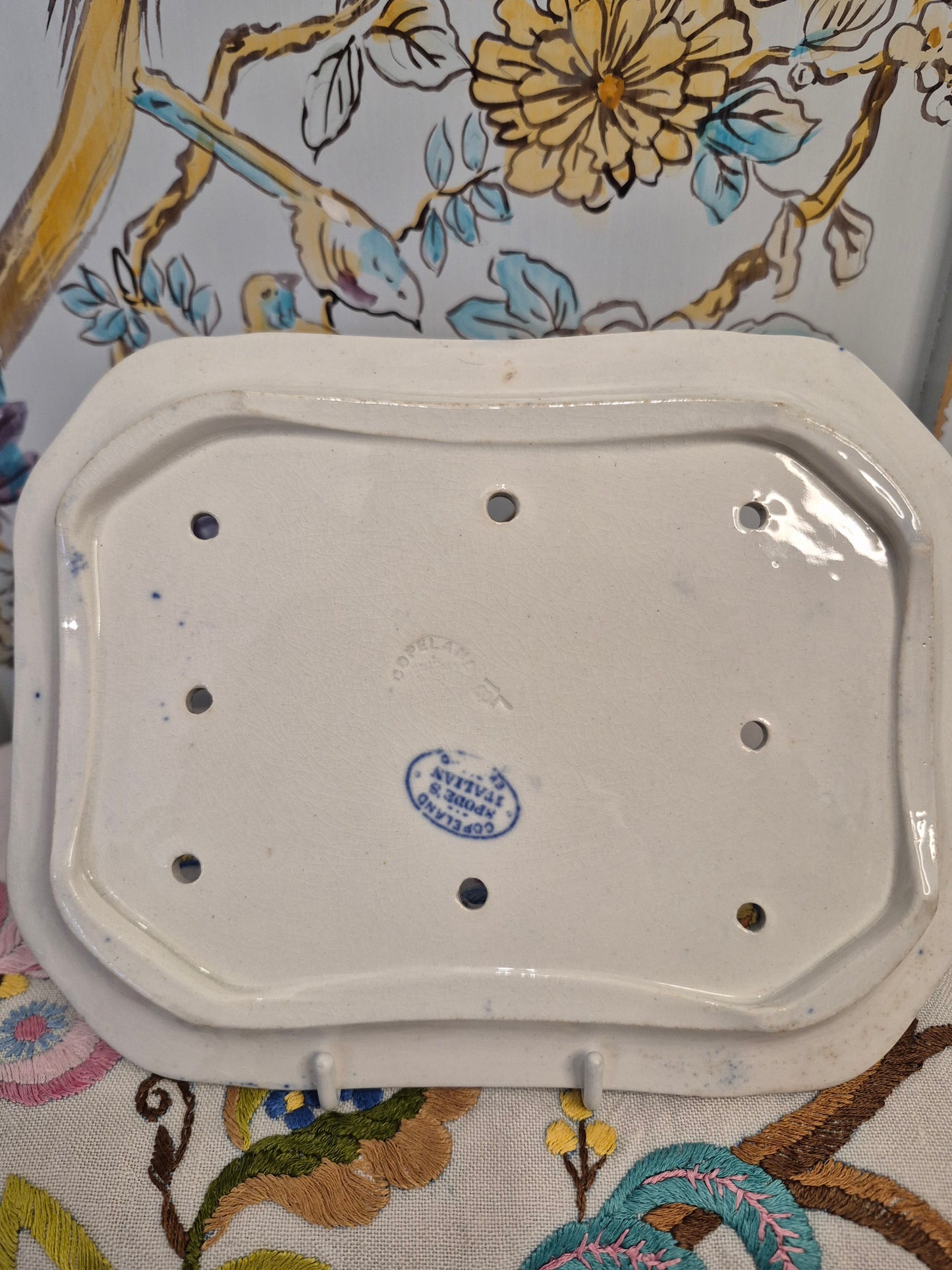 Antique Spode's Italian Pattern Drainer c1918