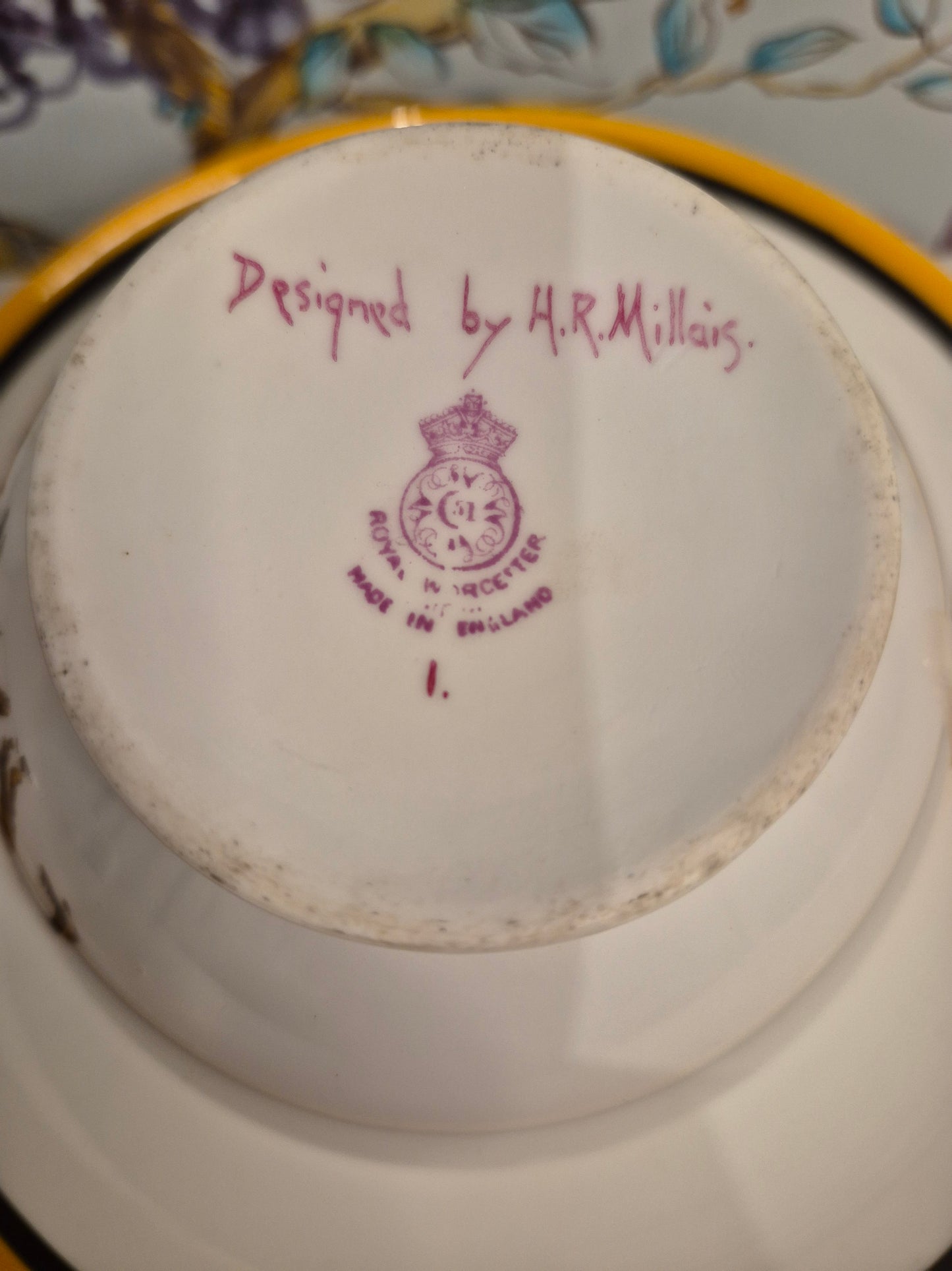 A Royal Worcester Breakfast Cup designed by H R Millais c1930s