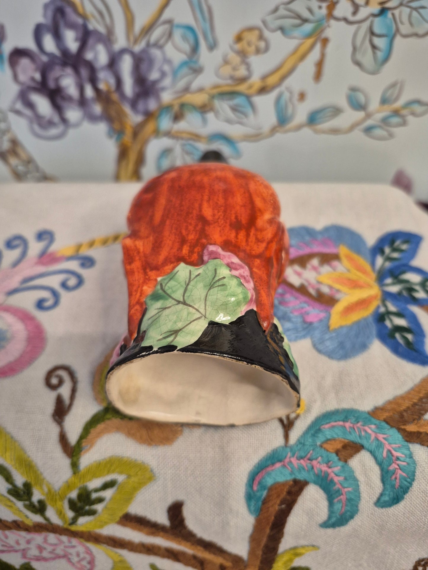 Antique Staffordshire Fox Head Stirrup Cup