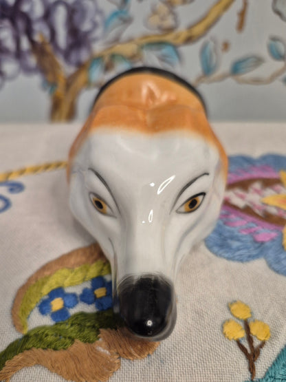 Antique Staffordshire Fox Head Stirrup Cup