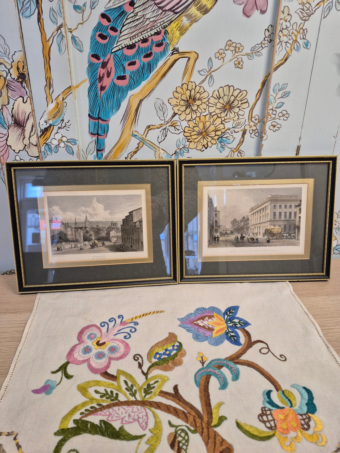 A Pair of Antique Engravings of Newcastle-Upon-Tyne