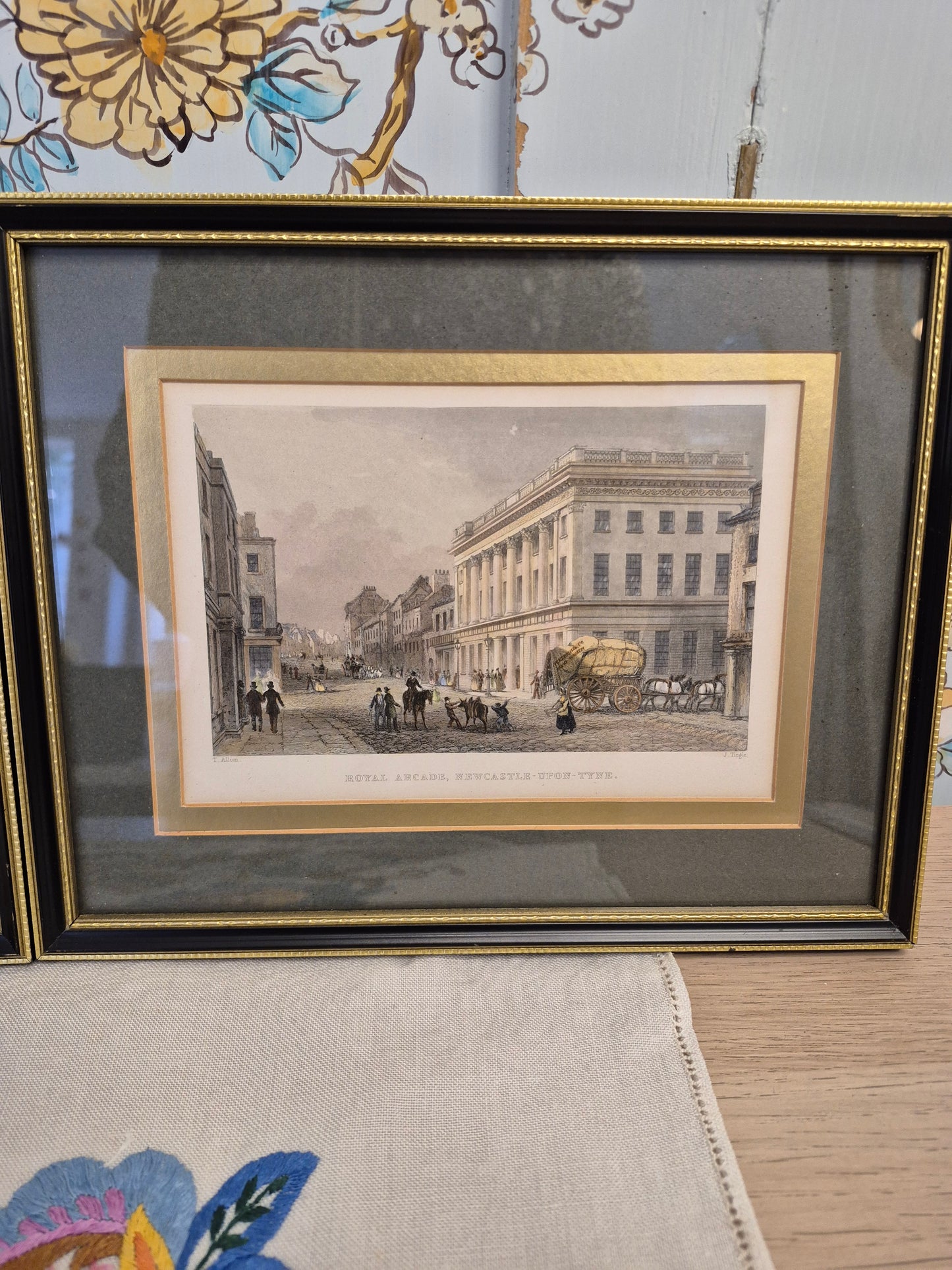 A Pair of Antique Engravings of Newcastle-Upon-Tyne
