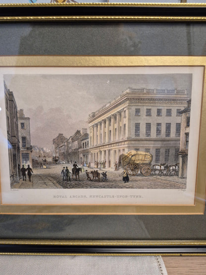 A Pair of Antique Engravings of Newcastle-Upon-Tyne