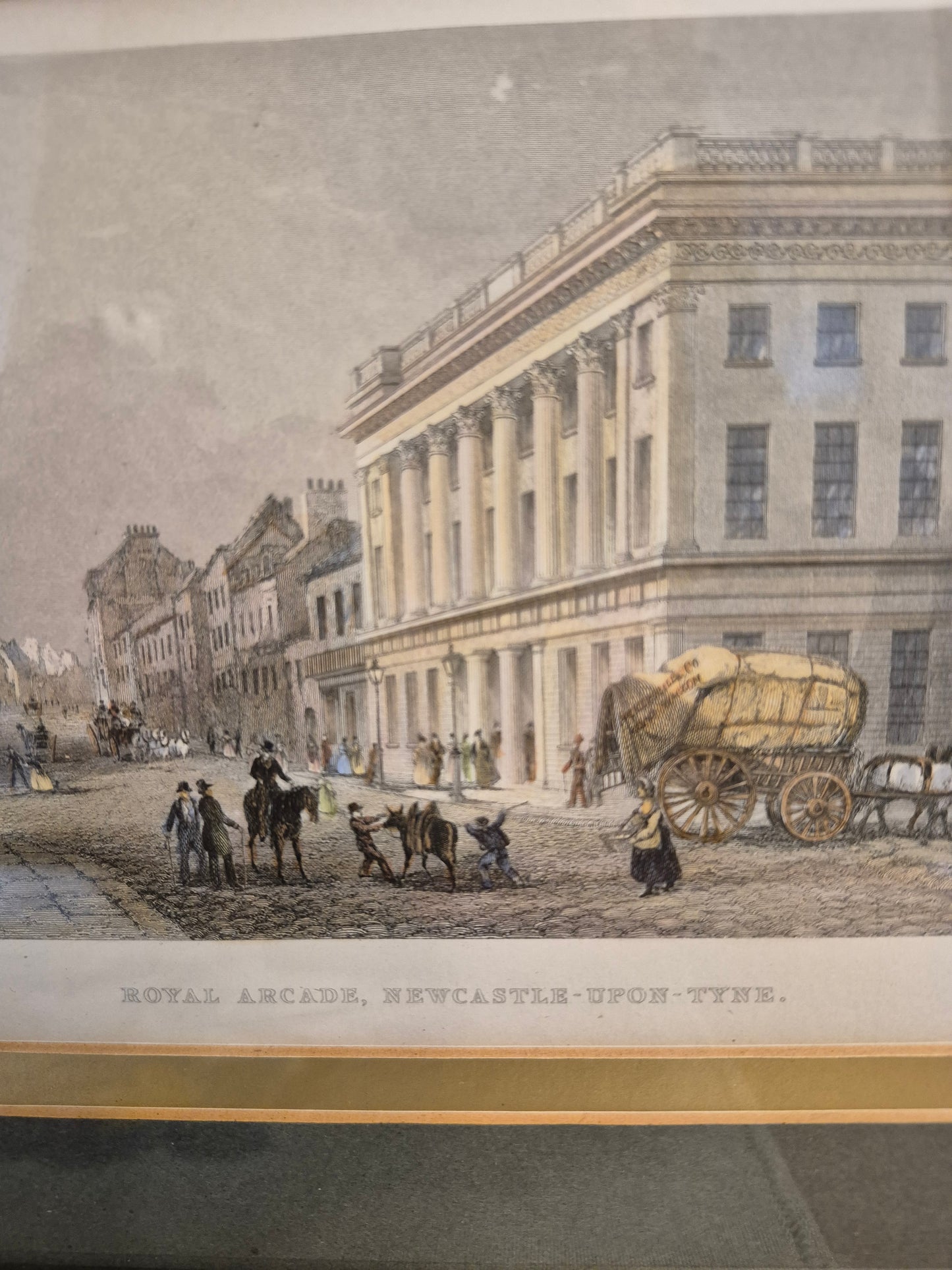 A Pair of Antique Engravings of Newcastle-Upon-Tyne