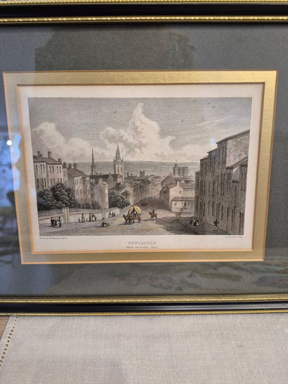 A Pair of Antique Engravings of Newcastle-Upon-Tyne