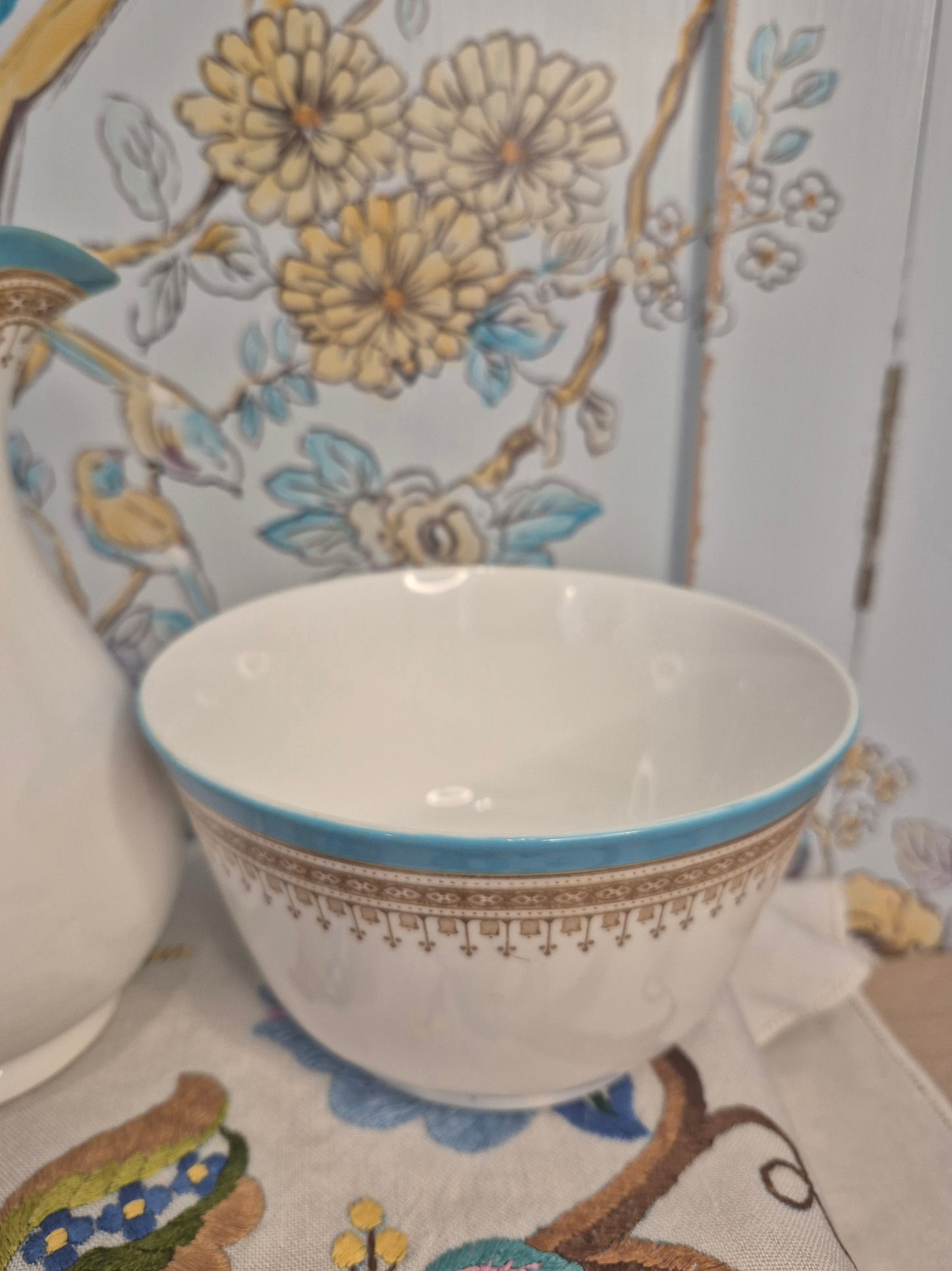 Antique Royal Worcester Cream Jug and Sugar Bowl c1877