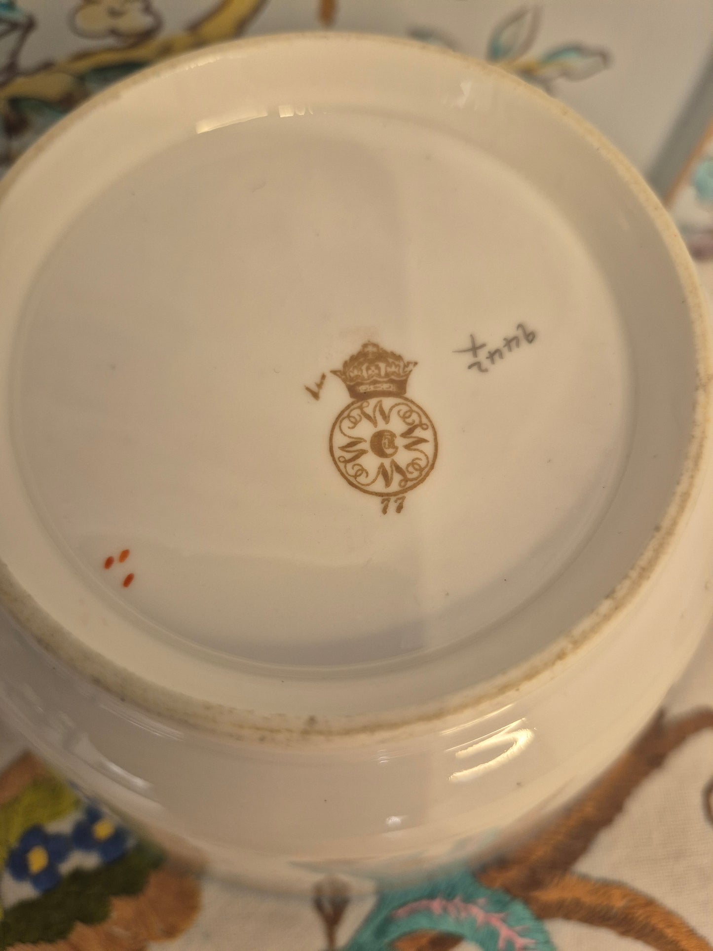 Antique Royal Worcester Cream Jug and Sugar Bowl c1877