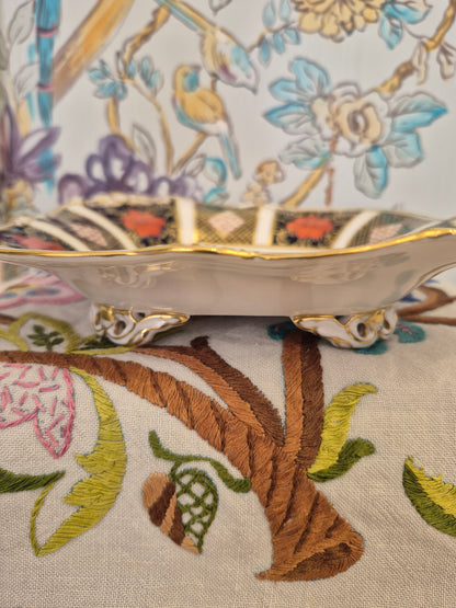 Royal Crown Derby Old Imari Acorn Design Footed Bowl