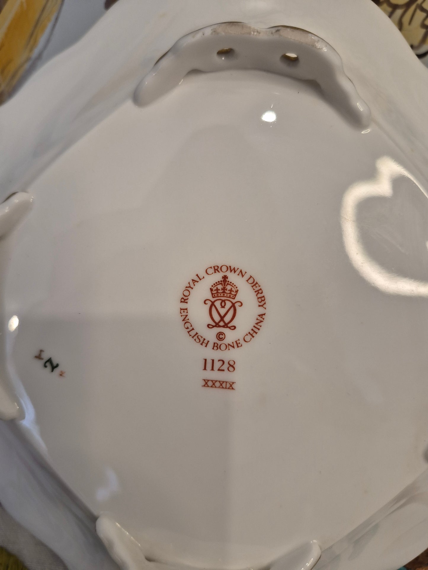 Royal Crown Derby Old Imari Acorn Design Footed Bowl