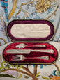 Antique Silver Plated Christening Set by James Dixon and Son c1880