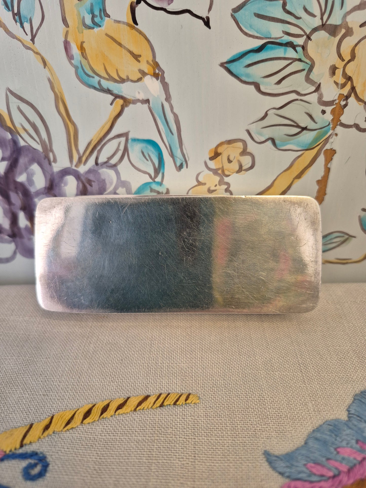 Antique Silver Trinket Box, Hallmarked Chester 1909