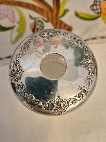 An Antique Silver Topped Hair Saver