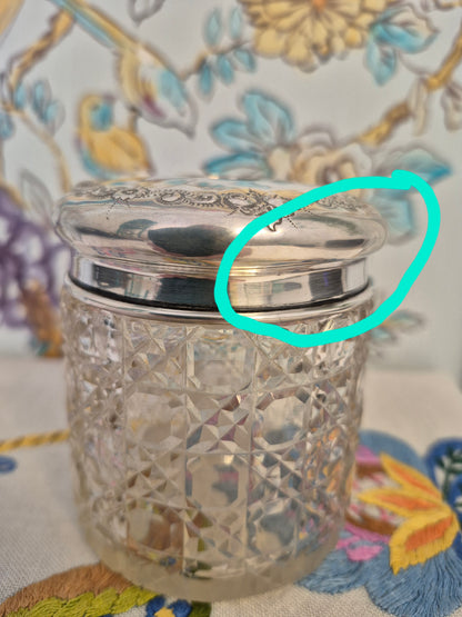 An Antique Silver Topped Hair Saver