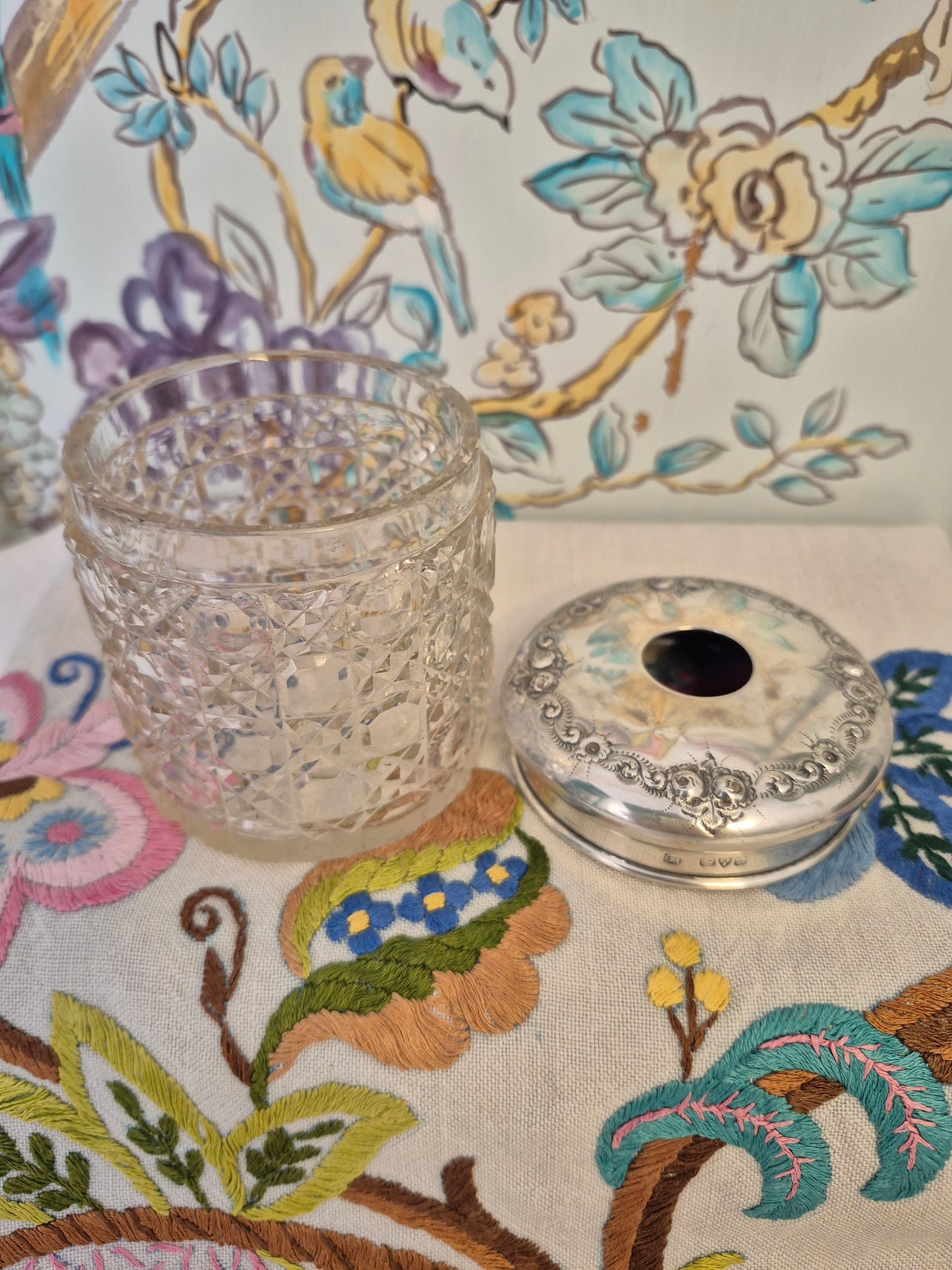 An Antique Silver Topped Hair Saver