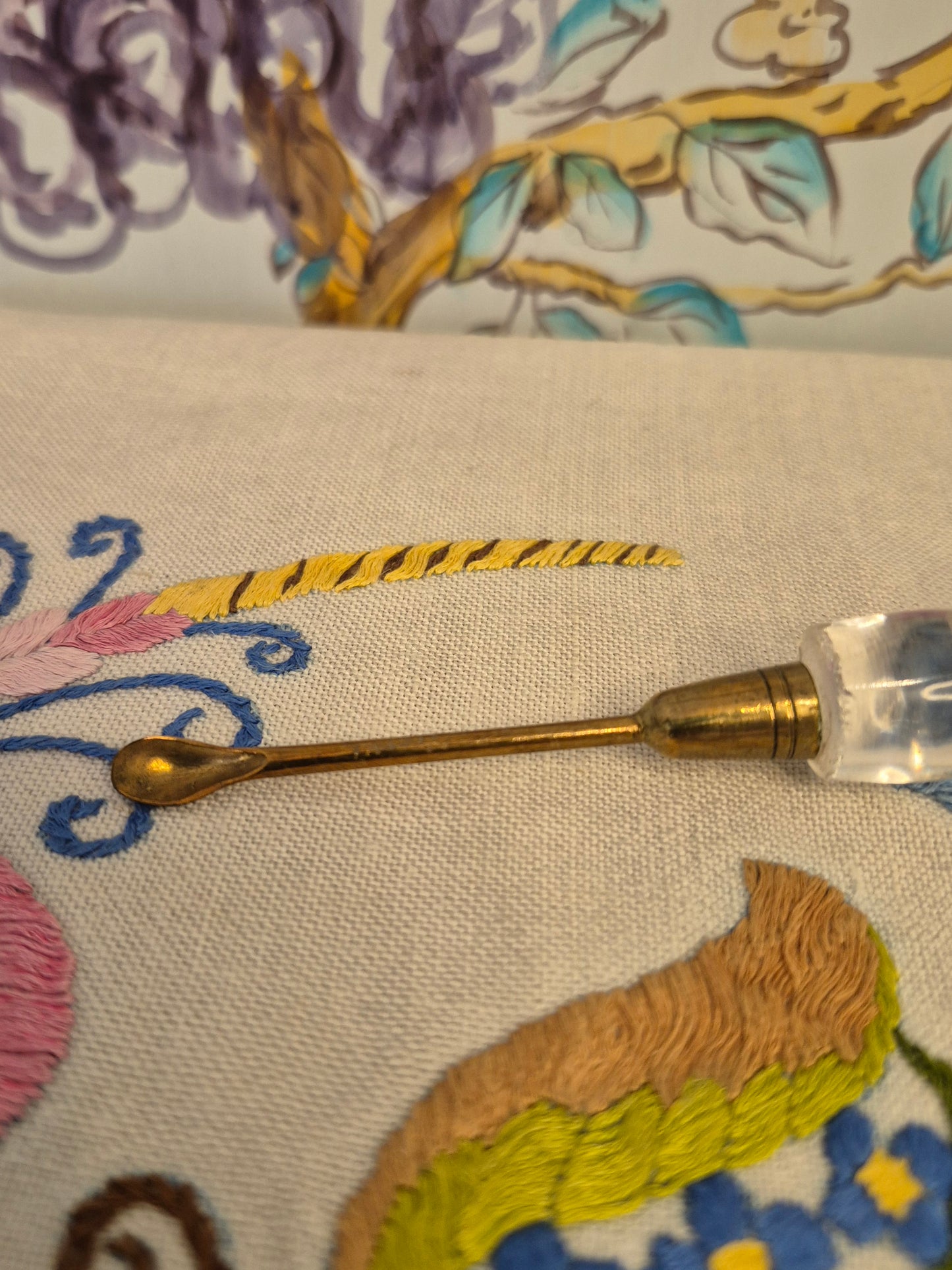 Antique Georgian Gilt Metal Cayenne Spoon