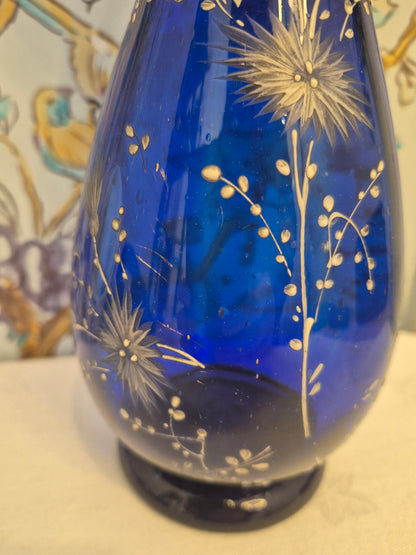 Antique Bristol Blue Jack in the Pulpit Vase