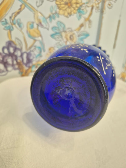 Antique Bristol Blue Jack in the Pulpit Vase