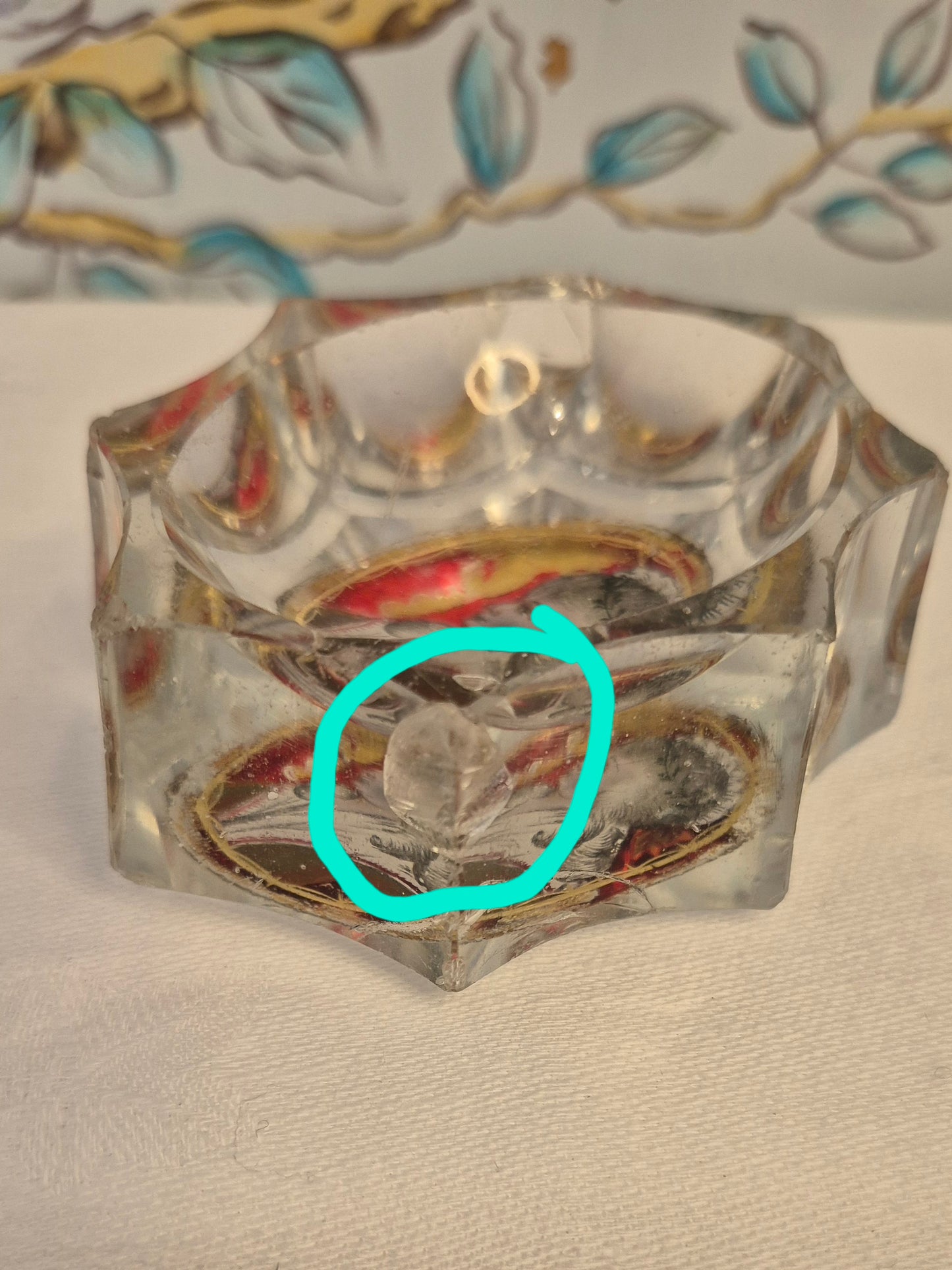 A Pair of 18th Century Glass Lovers Salts