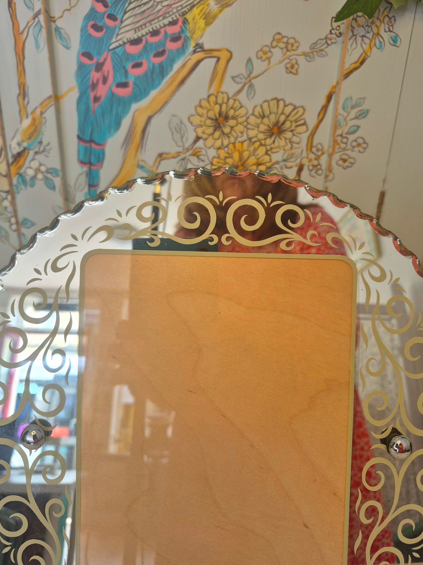 An Art Deco Mirrored Picture Frame