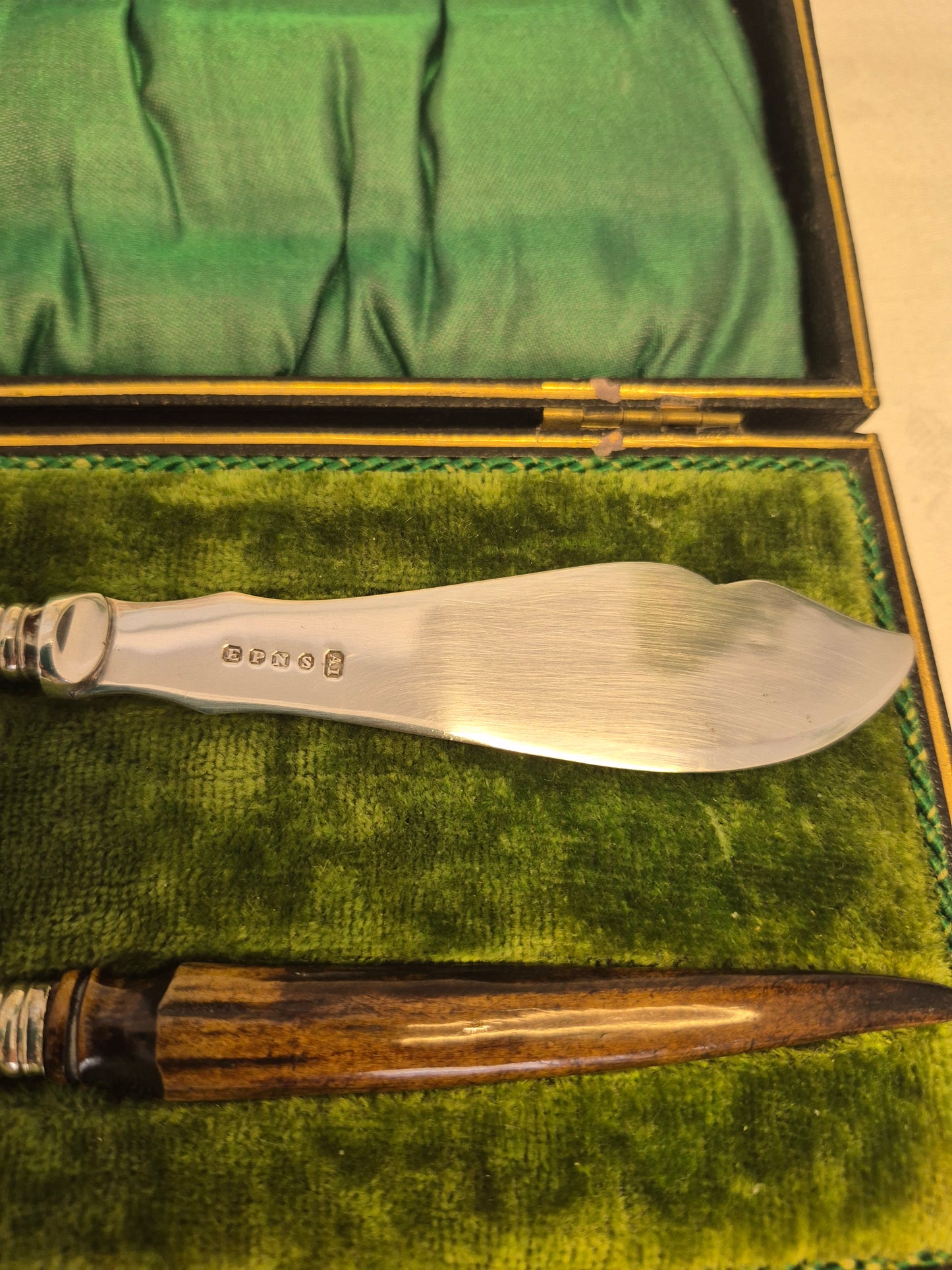 Antique Butter Knives, Horn Handled
