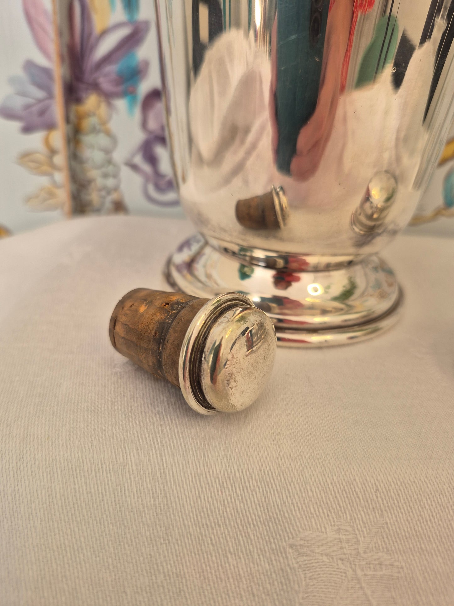 Art Deco Cocktail Shaker, Silver Plated, from the Plato range designed by David Hollander